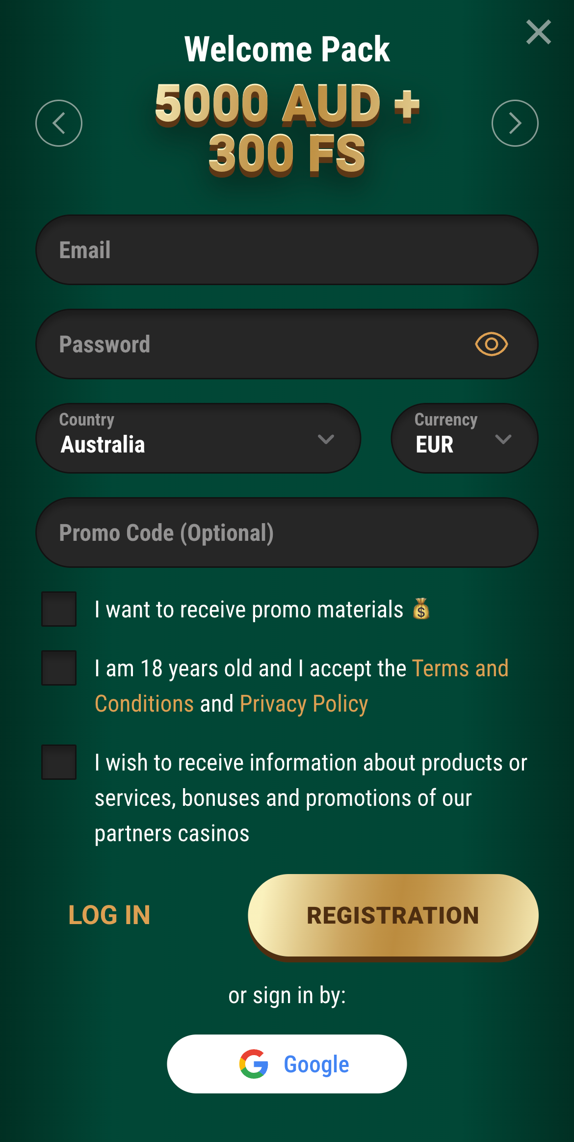 Richard Casino Registration
