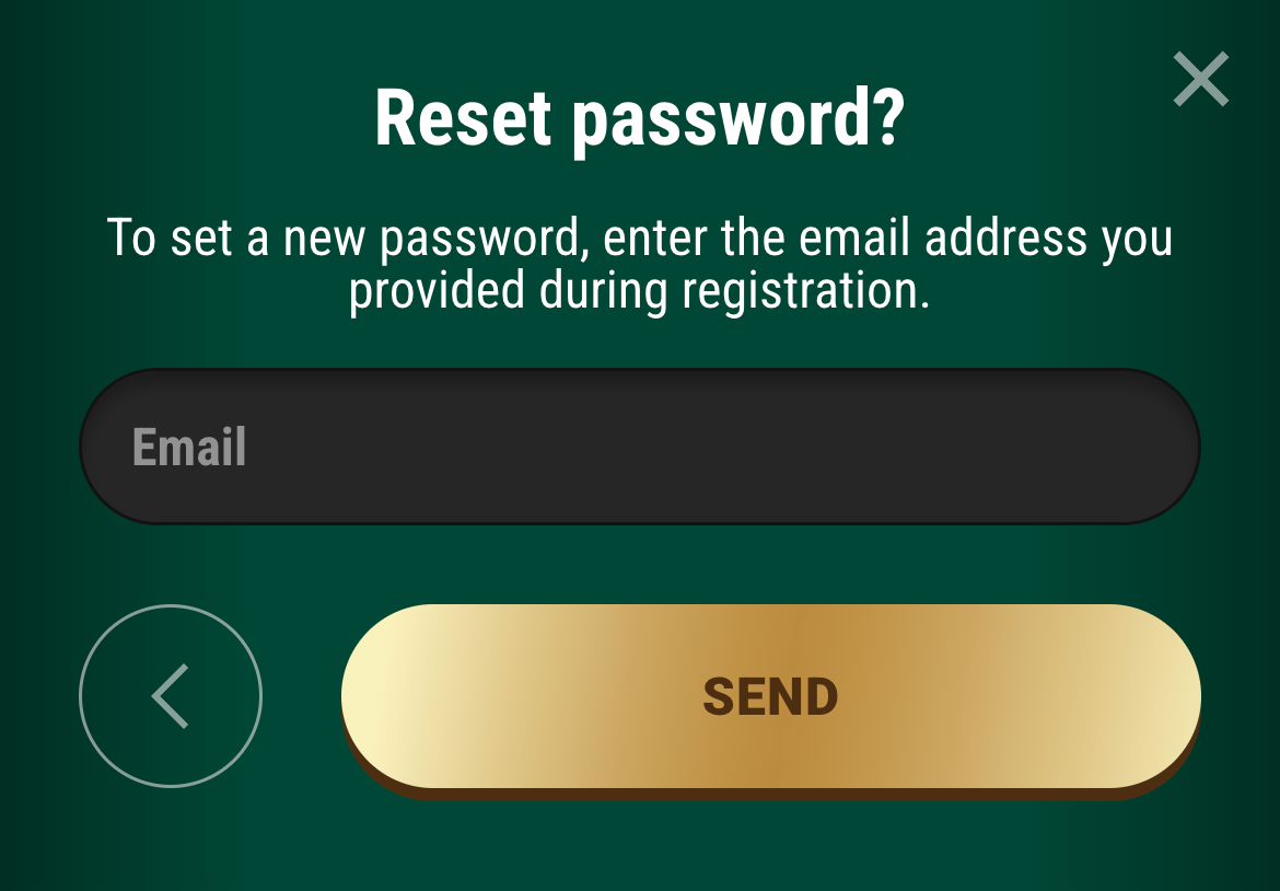 Richard Casino Reset Password